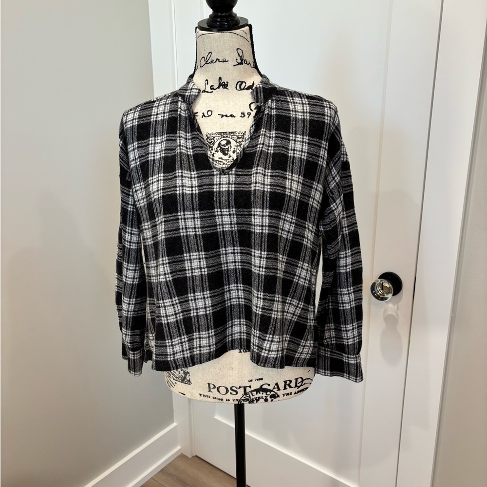 Madewell Cropped Plaid Shirt